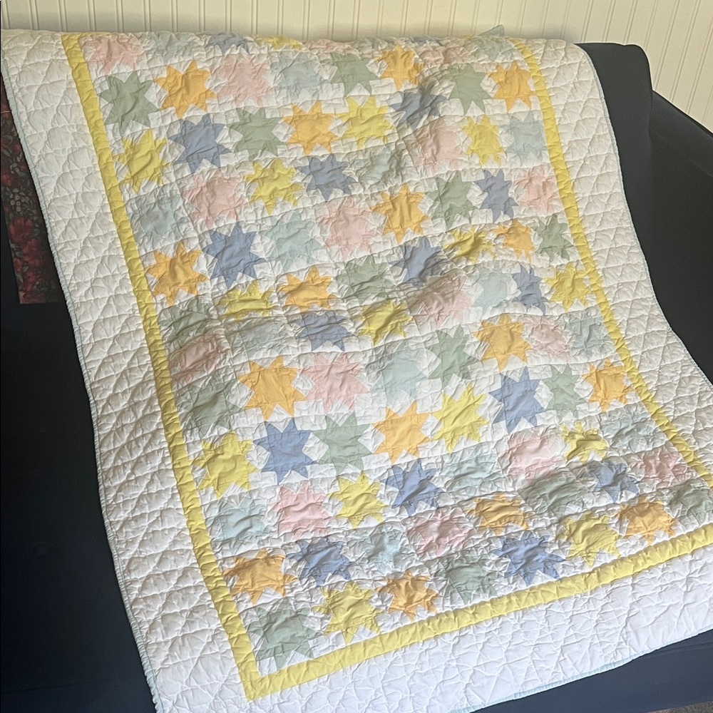 Pottery Barn Kids Pastel Star Quilt